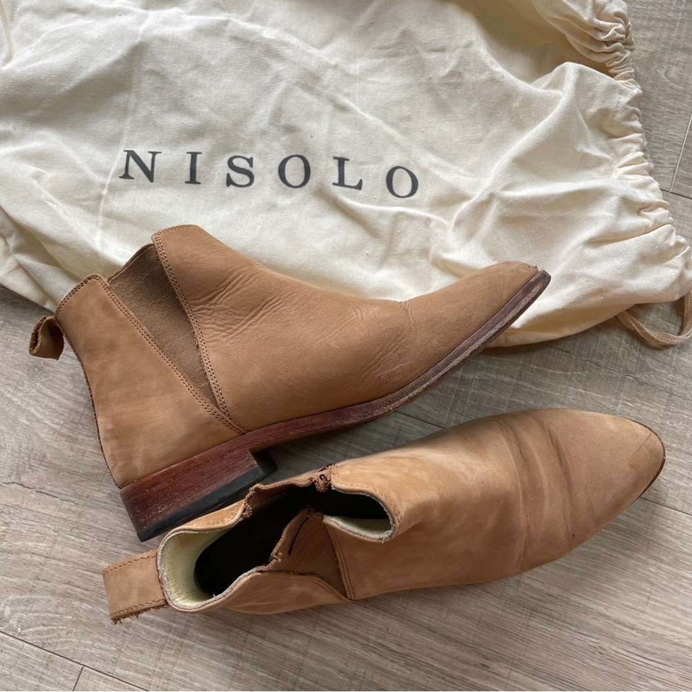 Nisolo Tan Leather Ankle Boots